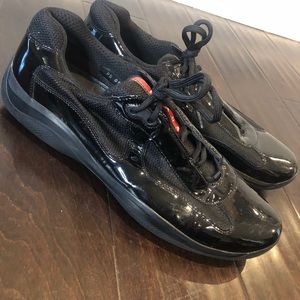 Gently used black Prada Shoes